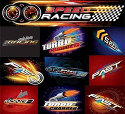 极品矢量的赛车素材－速度与激情：Speed Racing & Turbocharger Vector Concept